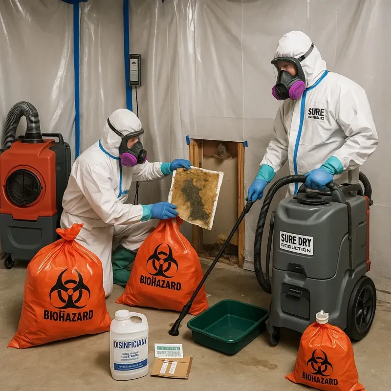 Contaminated Water Handling Protocols process in Bowman, ND